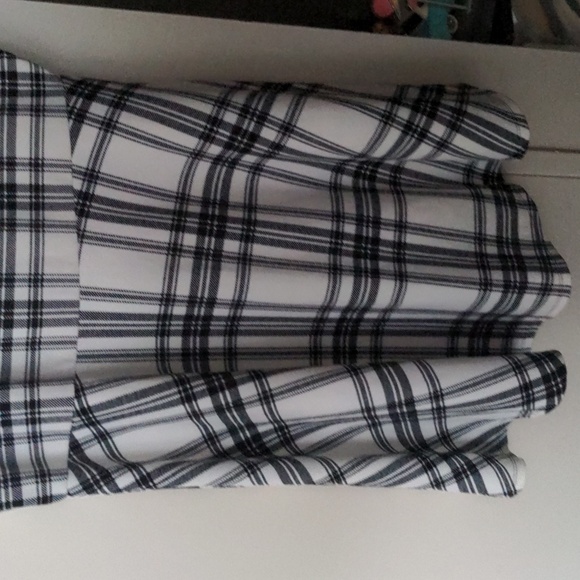 Plaid White Black Dress NWT Plus Size 2X - Picture 11 of 12